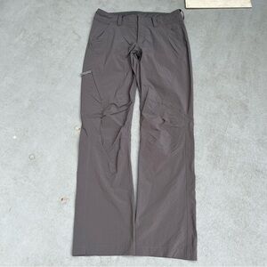 The North Face Pants Womens Dark‎ Gray FlashDry Athletic Outdoor Hiking Sz 8 med